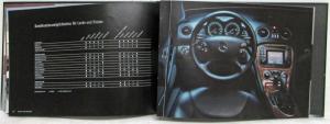 2002 Mercedes-Benz SL-Class Roadsters Hardbound Sales Brochure Book German Text