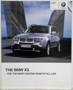 2010 BMW X3 Most Exciting Road of All Sales Brochure