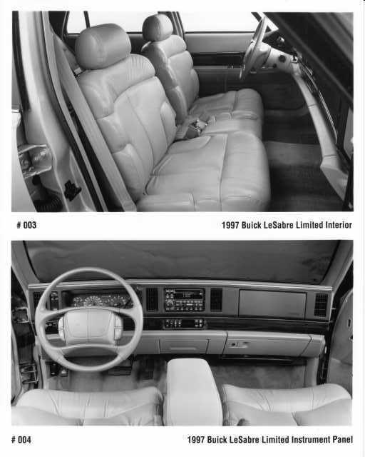 1997 Buick LeSabre Limited Interior and Instrument Panel Press Photo 0280