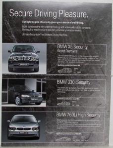 2004 BMW Engineered Mobile Security Sales Folder at 60th Intl Motor Show