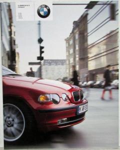 2003 BMW Series 3 Compact Sales Brochure 316ti 318ti 325ti 320td - French Text