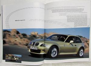 2002 BMW Model Range Sales Brochure - French Text