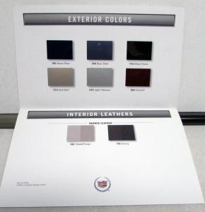 2006 Cadillac XLR Dealer Brochure Folder Exterior & Interior Colors Paint Chips