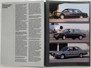 1986 BMW The Ultimate Driving Machine Sales Folder Brochure