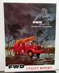 Early 1960s FWD Dealer Brochure Tractioneer Utility Trucks Emergency Service