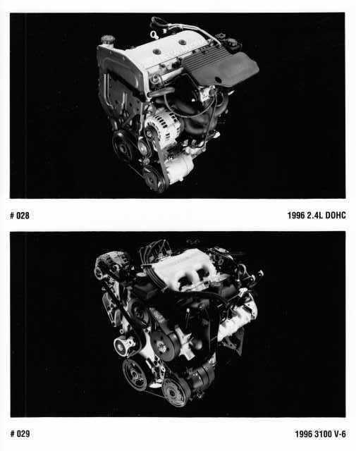 1996 Buick 2.4L V-6 and 3100 V-6 Engine Press Photo 0307