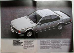 1983 BMW 628CSi and 635CSi Sales Brochure