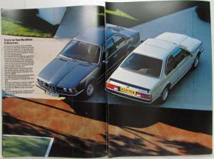 1983 BMW 628CSi and 635CSi Sales Brochure