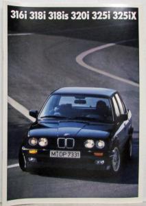 1990 BMW 316i 318i 318is 320i 325i 325iX Sales Brochure - German Text