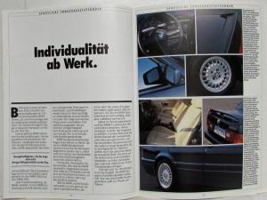1987 BMW 316i 318i 320i 325i Sales Brochure - German Text