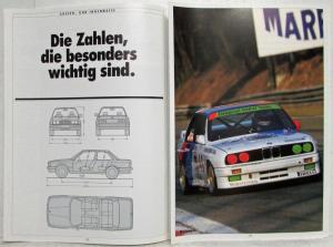 1987 BMW 316i 318i 320i 325i Sales Brochure - German Text