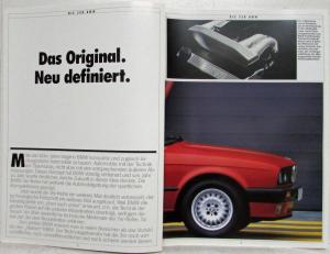 1988 BMW 316i 318i 320i 325i Sales Brochure - German Text