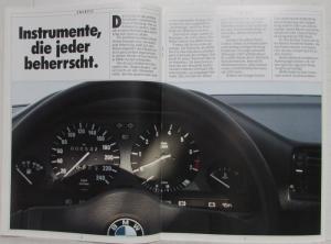 1988 BMW 316i 318i 320i 325i Sales Brochure - German Text