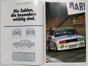 1988 BMW 316i 318i 320i 325i Sales Brochure - German Text