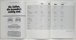 1988 BMW 316i 318i 320i 325i Sales Brochure - German Text