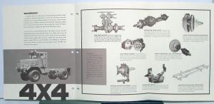 1973 FWD Trucks Dealer  Tractioneer 4 X 4 Sales Brochure Folder