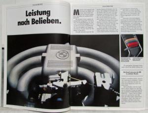 1988 BMW 320i Cabrio 325i Cabrio Sales Brochure - German Text