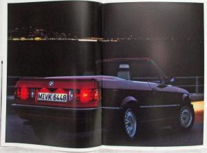 1988 BMW 320i Cabrio 325i Cabrio Sales Brochure - German Text