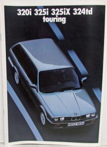 1987 BMW 320i 325i 325iX 324td Touring Sales Brochure - German Text