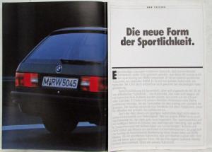 1987 BMW 320i 325i 325iX 324td Touring Sales Brochure - German Text