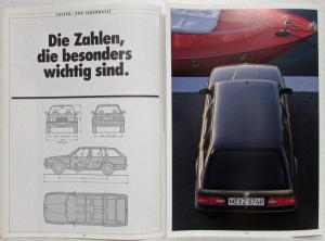 1987 BMW 320i 325i 325iX 324td Touring Sales Brochure - German Text