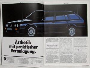 1988 BMW 320i 325i 325iX 324td Touring Sales Brochure - German Text