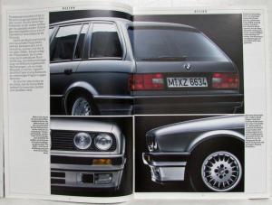 1988 BMW 320i 325i 325iX 324td Touring Sales Brochure - German Text