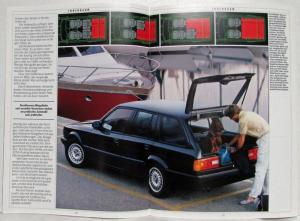 1988 BMW 320i 325i 325iX 324td Touring Sales Brochure - German Text