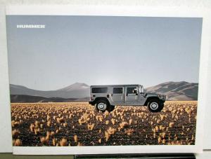 2002 Hummer H1 Dealer Sales Brochure With Data Cards