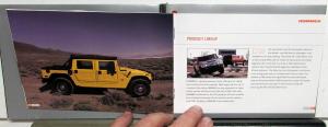 2006 Hummer H1 H2 H3 Press Kit Media Release CD & Small Brochure