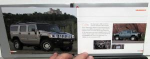 2006 Hummer H1 H2 H3 Press Kit Media Release CD & Small Brochure