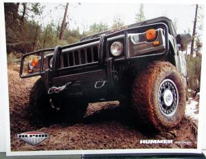 2007 Hummer H1 Alpha Dealer Sales Sheet Data Card Handout