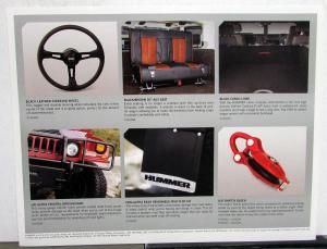2007 Hummer H1 Alpha Dealer Sales Sheet Data Card Handout