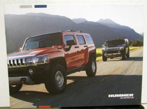 2009 Hummer H2 H3 & H3T Foreign Dealer French Text Sales Brochure