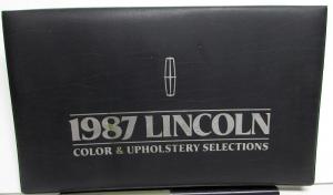 1987 Lincoln Dealer Upholstery Album Givenchy Bill Blass Cartier Mark VII