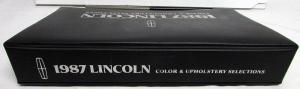1987 Lincoln Dealer Upholstery Album Givenchy Bill Blass Cartier Mark VII
