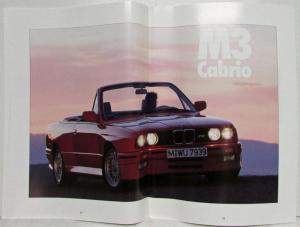 1991 BMW M Models Sales Brochure - German Text
