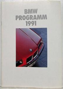 1991 BMW Programm Sales Brochure - German Text