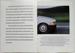 1991 BMW Programm Sales Brochure - German Text