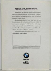 1991 BMW Programm Sales Brochure - German Text