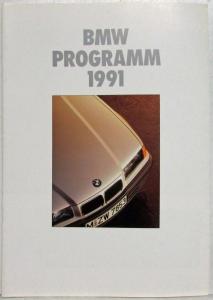 1991 BMW Programm Range Sales Brochure - German Text