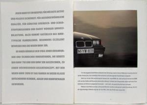 1991 BMW Programm Range Sales Brochure - German Text
