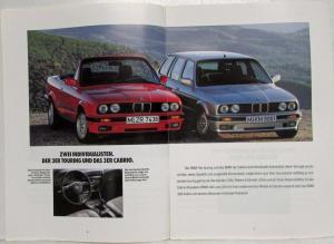 1991 BMW Programm Range Sales Brochure - German Text