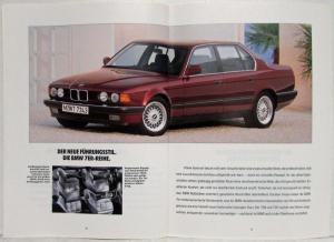 1991 BMW Programm Range Sales Brochure - German Text