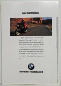 1992 BMW Model Range Sales Brochure