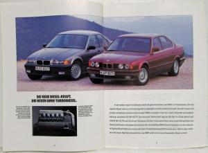 1992 BMW Programm Sales Brochure - German Text