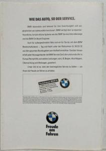 1992 BMW Programm Sales Brochure - German Text