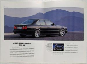 1992 BMW Gamme Sales Brochure - French Text