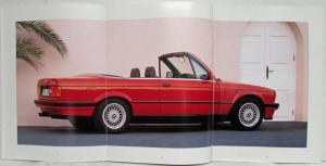 1990 BMW 3 Series Cabrios Sales Brochure - German Text