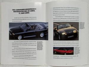 1990 BMW 3 Series Cabrios Sales Brochure - German Text
